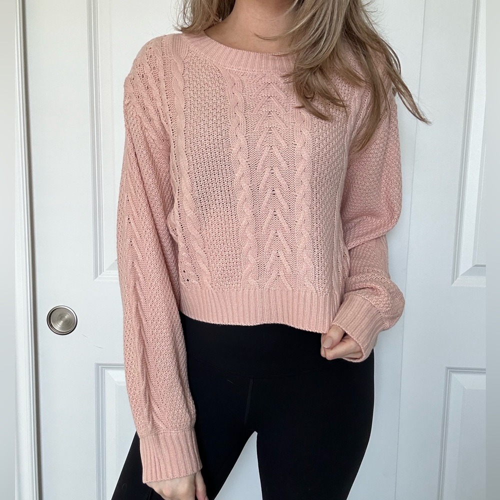 Double Zero Peach Sweater